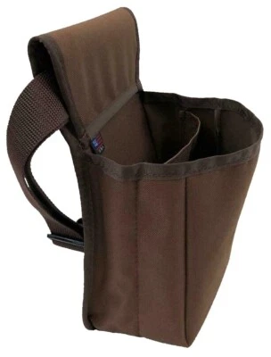 AFRICAN GAME INDUSTRIES, INC CANVAS SHOTGUN SHELL POUCH Skeet Sporting Clays Trap - Brown - MADE IN THE USA