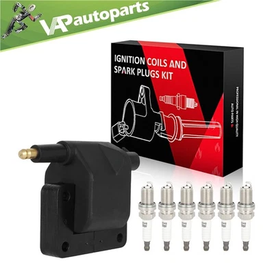 For 1995-1997 Dodge B1500 3.9L Ignition Coil Spark Plug UF97 - Image 1 of 4