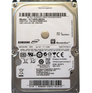 Samsung ST1000LM024 HN-M101MBB/AV2 2BA30003 G2623-G941 2.5" 1TB Sata HDD 04/2015 - Picture 1 of 1