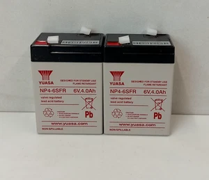 YUASA 6V 4Ah Batterie di Ricambio per Amplificatore Chitarra Pignose Hog 20 - x 2 - Foto 1 di 6