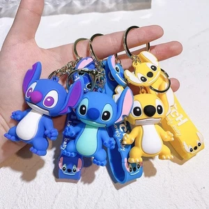 Lilo & Stitch Keychain Anime Stitch Pendant Sweet Pink Angel Keyring Birthday - Picture 1 of 12