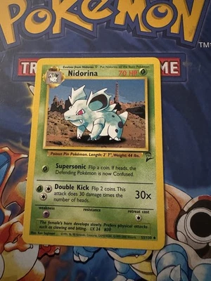 Pokémon TCG Nidorina Base Set 2 53/130 Regular Unlimited Uncommon - Image 1 of 2
