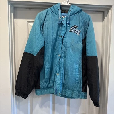 Chaqueta De Colección Carolina Panthers XL Azul NFL Competidor Día del Juego ENVÍO GRATUITO Foto 1 de 4