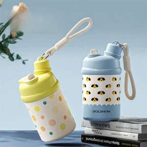 420ml Coffee Cup Leak-proof Insulated Water Bottle Thermal Coffee Mug Travel - Picture 1 of 13
