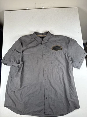 Harley Davidson An American Legend 3XL Button Up Shirt With Pocket. Black - Image 1 of 4
