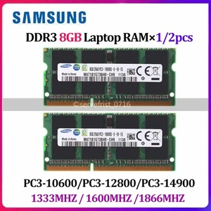 Samsung DDR3 8GB 16GB(2×8GB) 1333/1600/1866MHz 1.5V SO-DIMM Laptop Memory RAM - Picture 1 of 9