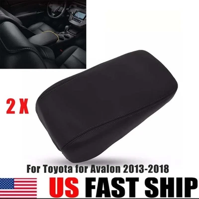 2x For Toyota Avalon 2013-18 Center Console Lid Armrest Replacement Cover Black Foto 1 de 4