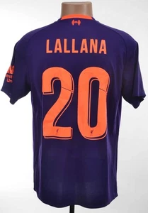 LIVERPOOL 2018/2019 AWAY FOOTBALL SHIRT NEW BLANCE SIZE M ADULT LALLANA #20 - Picture 1 of 11
