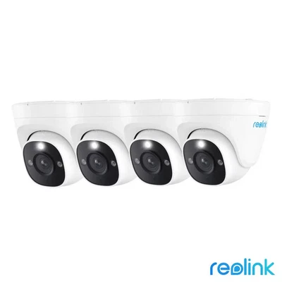 Reolink CCTV Set 8-Channel Security System 8MP 4K UHD PoE Waterproof Cam 4-Pack - Image 1 of 4