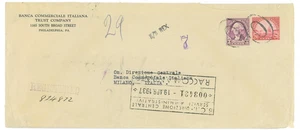 P4664 - FUNDA DE EE. UU. 1937 DE FILADELFIA A MILANO, VÍA PIROSCAFO REX - Imagen 1 de 2