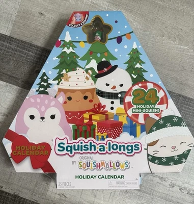 2025 SQUISH-A-LONGS HOLIDAY ADVENT CALENDAR 25 PIECES  **NEW** - Image 1 of 2