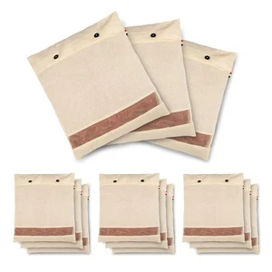 Saree Cover Clothes Organizer Dress Salwar Suit Wardrobe With Mesh Beige Set 12 - Picture 1 of 5