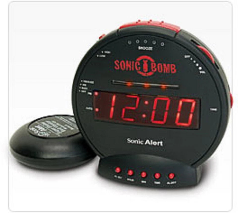 NEW Sonic Alert Sonic Bomb w/ Bed Super Shaker SBB500SS Alarm Clock - Image 1 of 1