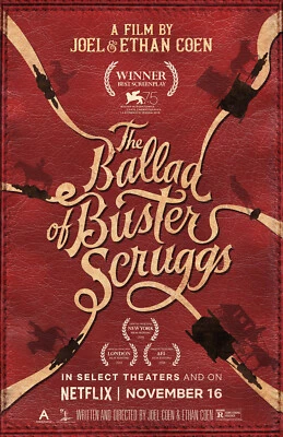 RICH HILL PRODUCTIONS AA4504 The Ballad of Buster Scruggs Film By Joel Coen 2018 Movie Poster 11x17
