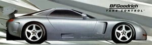 REPRODUCTION BFGoodrich Vinyl Banner Silver Callaway Corvette (307). 2 Sizes  - Picture 1 of 1