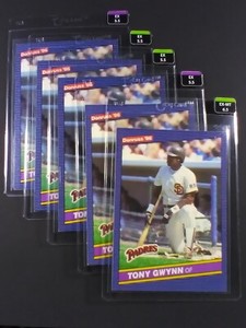 1986 Donruss 5x Tony Gwynn - Taby Card™ EX-MT 6.5, EX 5.5, 5.5, 5.5, 5.5