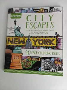 Crayola City Escapes - Color Your Favorite World Cities 40 Pages - Made in USA - Imagen 1 de 4