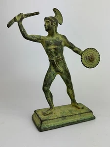 Decorative Museum Repro Leonidas the Spartan King Greek Metal Statue - Picture 1 of 4