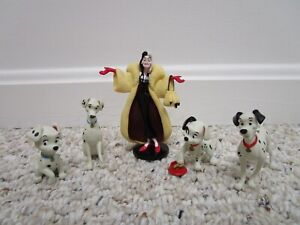 Disney 101 Dalmatians Figurine Playset 5 Piece Figurine Cake Toppers 2-4"