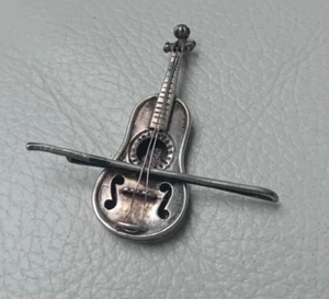 Miniatur Geige Stirnband Silber 800 Locheisen 817 AR Gramm 12 - Picture 1 of 3