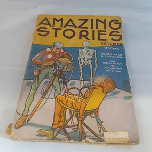 AMAZING STORIES - October, 1934 - Vol. 9 / No. 6 Skeleton - Picture 1 of 11