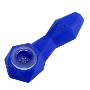 Waxmaid 4-Inch Silicone Tobacco Hookah Hand Pipe / Daimon - Blue - US Seller - Picture 1 of 10