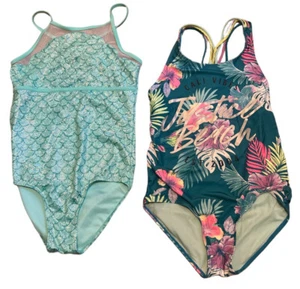Justice Swimsuits Sz XL 16/18 and 18 Polyester Blended Measurement’s Below - Picture 1 of 4