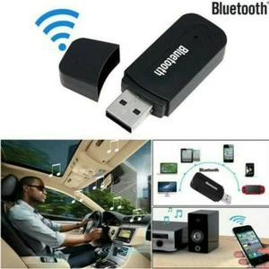 3.5mm AUX to USB Wireless Bluetooth Audio Car Music Receiver Adapter​ - Picture 1 of 11
