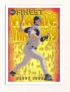 RANDY JOHNSON 2022 TOPPS FINEST FLASHBACKS FLAME THROWERS REFRACTOR DIAMONDBACKS - Picture 1 of 2