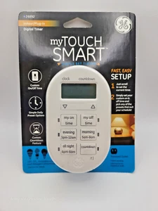 My Touch Smart By Jasco GE 26892 Indoor Simple Plug-In Digital Timer White - Picture 1 of 5