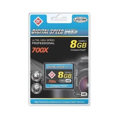 Digital Speed Memory 8GB 700X Professional High Speed 120MB/s Error Free (CF) - Image 1 of 2