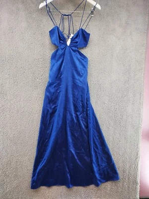 Vestido Frame Para Mujer Talla XXS Delicado Corbata Ojo de Cerradura en Ultramar Usado en Excelente Condición Foto 1 de 4