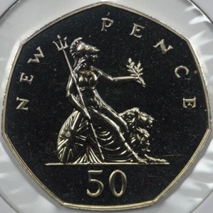1977 Great Britain 50 New Pence Proof (#3) - Picture 1 of 2