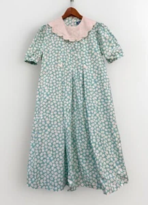 Abito donna vintage Toni Lynn taglia 12 Bertha colletto Union Made Cottagecore Farmcore - Foto 1 di 8