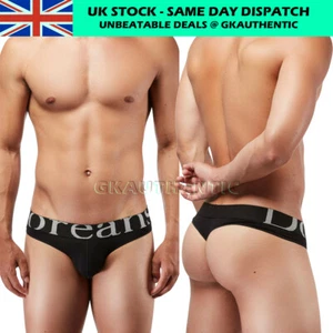 Doreanse 1250 Baumwolle Tanga String Trendy Weich Herren Unterwäsche Schwarz Grau - Bild 1 von 12