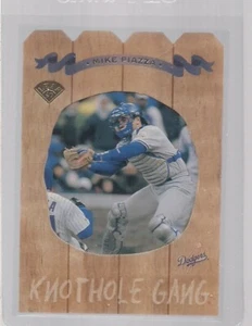 MIKE PIAZZA KNOTHOLE GANG 2011/5000 1996 DONRUSS LEAF BASEBALL - Picture 1 of 2