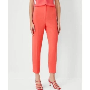 Ann Taylor The Lana Slim Pant in Bright Dahlia Women's 8 NWT - Picture 1 of 9