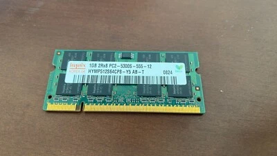 Hynix PC2-5300 1G SDRAM DDR2 Memory HYMP512S64CP8-Y5 AB - Image 1 of 2