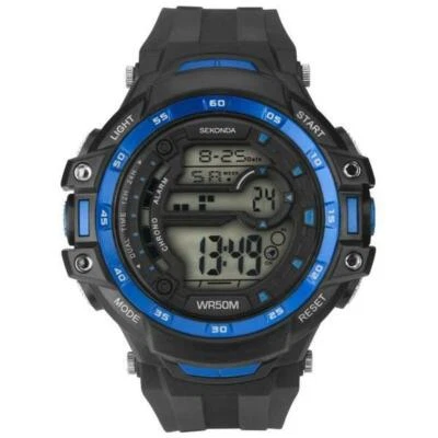 Sekonda Digital Sport Black and Blue Men's Watch SK1520 - Image 1 of 3