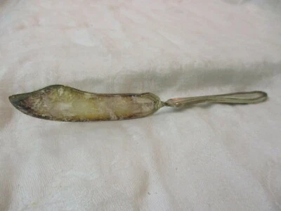 Antique 1919 IS Wm Rogers & Son Silver plate Master Butter Knife Clinton (MM) - Image 1 of 3