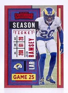 2020 Panini Contenders Red Zone #54 Jalen Ramsey Los Angeles Rams - Picture 1 of 2