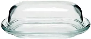 VINTAGE Glass Butter Saver Covered Dish - Picture 1 of 1