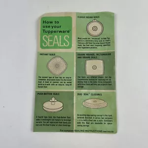 Vintage Tupperware 1980 Brochure How to use your Tupperware Home Parties Green - Picture 1 of 6