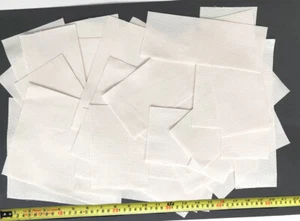 14 count Aida cream CROSS STITCH FABRIC lot bundle pieces offcuts 150 gms - Picture 1 of 3