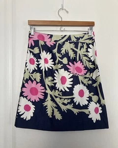 Marimekko For Anthropologie Size 0 Floral Skirt 100% Cotton New - Bild 1 von 5