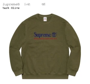 Supreme x Timberland Crewneck Olive (Size Medium) - Picture 1 of 1