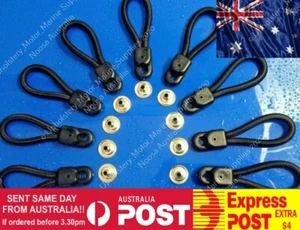 Bungee Loops - 90mm - 10 Pack - Bunji Tonneau Ute Marine Repair Loop - Picture 1 of 4