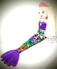 Ganz Mermaid Shimmer Cove Multi-Color Sequins Shimmer Sparkle Flip 18" Plush New