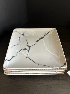Short Stories Square Plates Set Of 4 NEW - Image 1 of 4