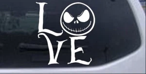 Love Jack Skellington Nightmare Before Christmas Car Truck Window Decal Sticker - Bild 1 von 32